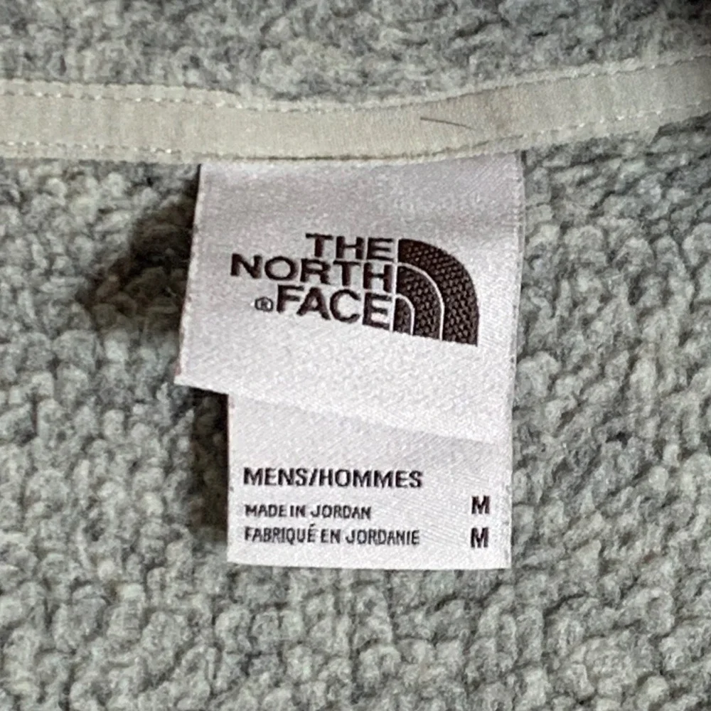 The North Face Gordon Lyons Fleece Mens M Grey Excellent Quarter‎ Zip Pullover